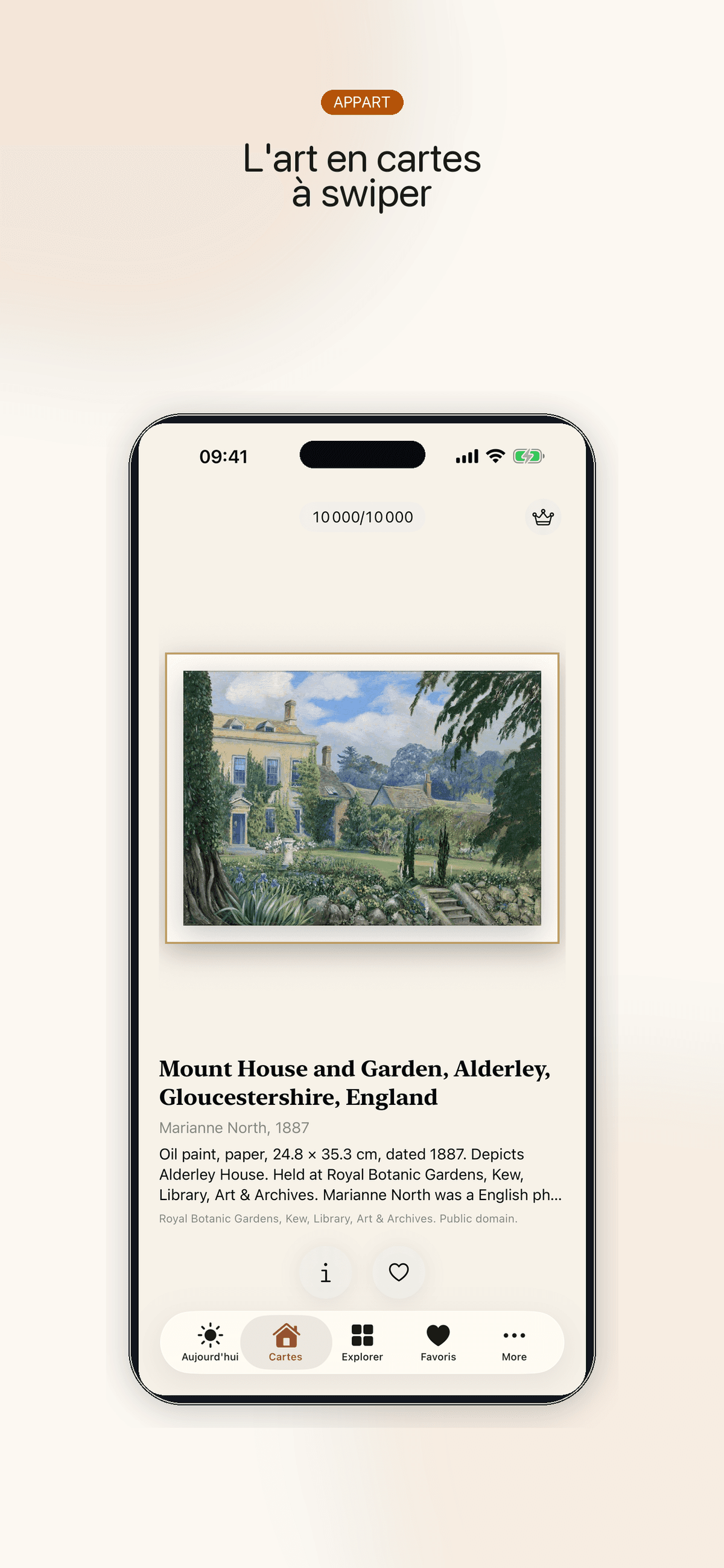 L'art en cartes à swiper